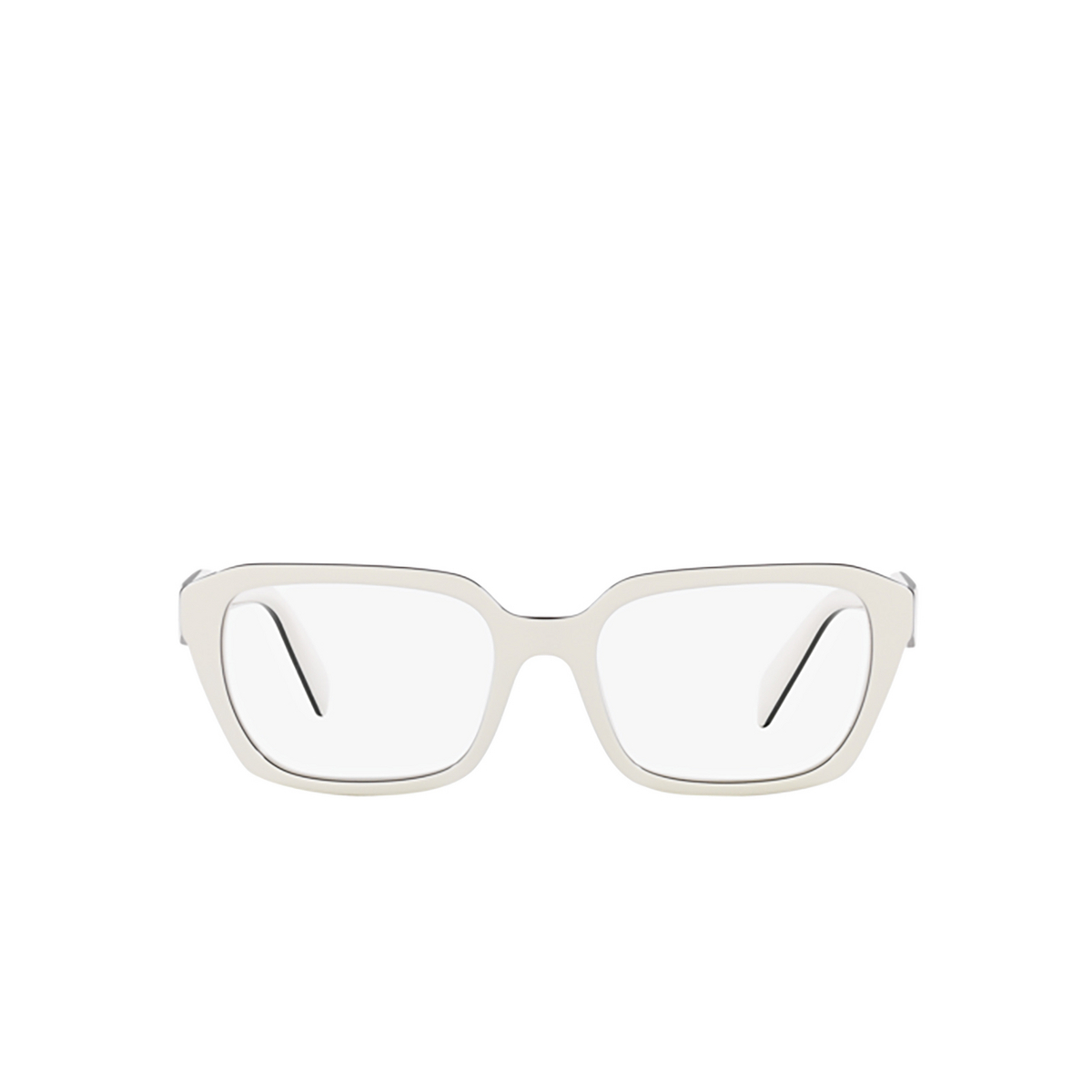 Prada PR 14ZV Eyeglasses 12J1O1 White - front view