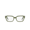 Prada PR 14ZV Eyeglasses 13J1O1 clear green - product thumbnail 1/4