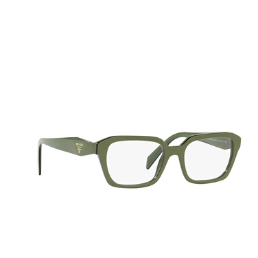 Prada PR 14ZV Korrektionsbrillen 13j1o1 clear green - Dreiviertelansicht