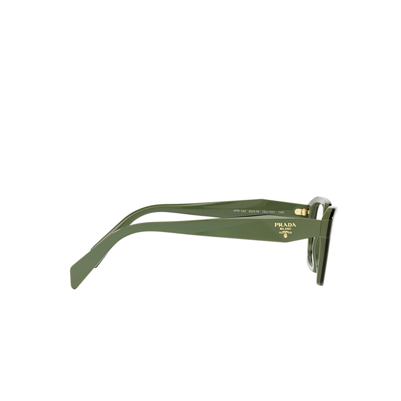 Prada PR 14ZV Eyeglasses 13J1O1 clear green - 3/4