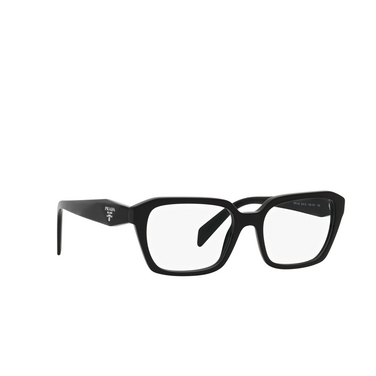 Prada PR 14ZV Eyeglasses 1ab1o1 black - three-quarters view
