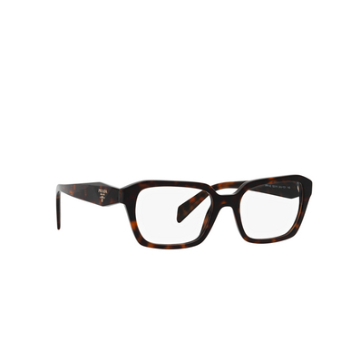 Prada PR 14ZV Korrektionsbrillen 2au1o1 havana - Dreiviertelansicht