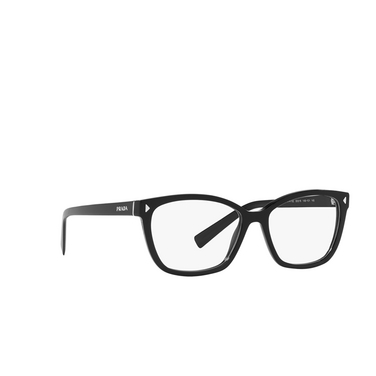 Prada PR 15ZV Eyeglasses 1ab1o1 black - three-quarters view