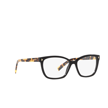 Prada PR 15ZV Korrektionsbrillen 3891o1 black - Dreiviertelansicht