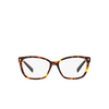 Prada PR 15ZV Eyeglasses vau1o1 havana - product thumbnail 1/4