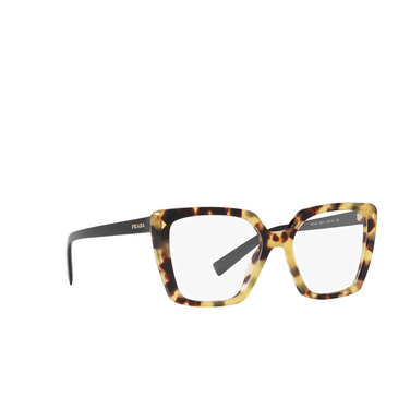 Prada PR 16ZV Eyeglasses 7S01O1 black - three-quarters view