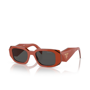 Prada PR 17WS Sunglasses 12n5s0 orange / black - three-quarters view