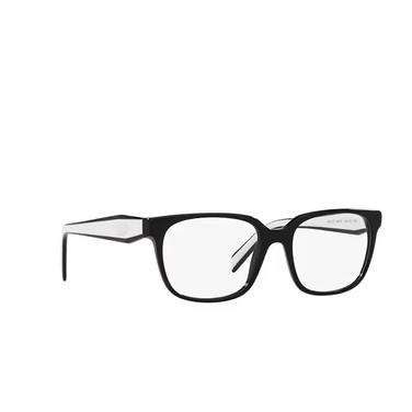 Prada PR 17ZV Eyeglasses 1AB1O1 black - three-quarters view
