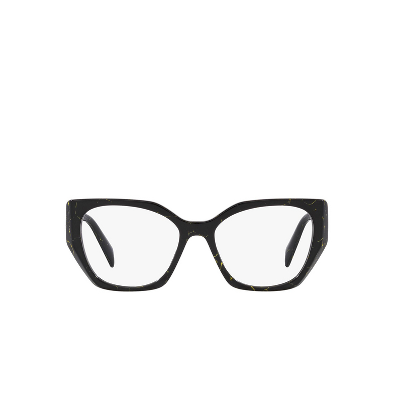 Prada PR 18WV Eyeglasses 19D1O1 black / yellow marble - 1/4