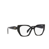 Prada PR 18WV Eyeglasses 19D1O1 black / yellow marble - product thumbnail 2/4