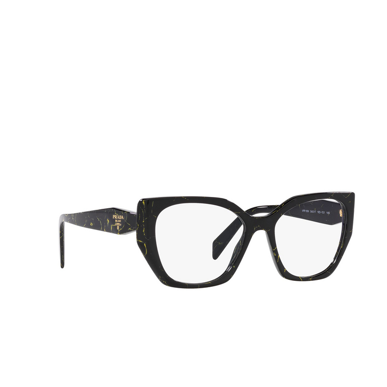 Prada PR 18WV Eyeglasses 19D1O1 black / yellow marble - 2/4