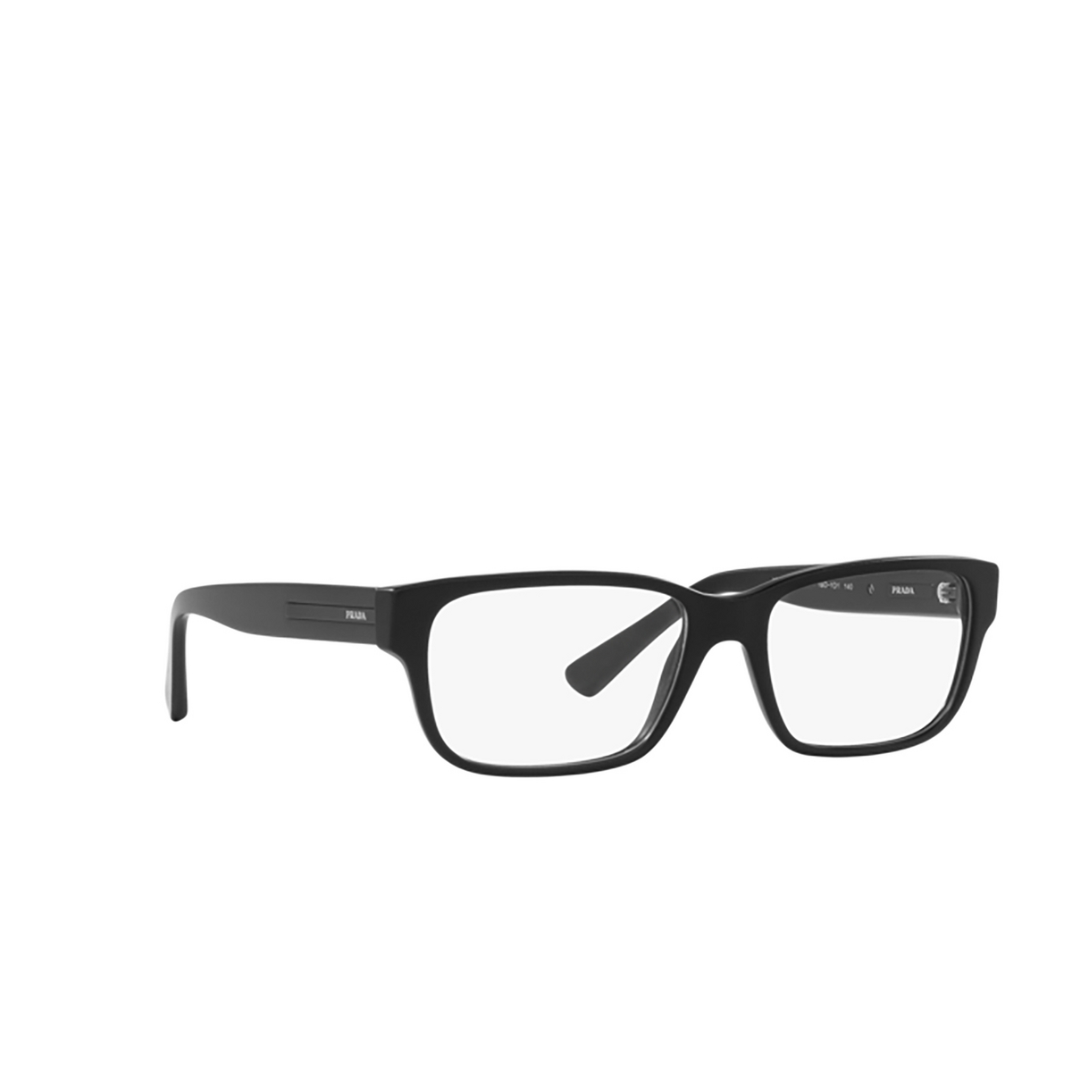 Prada PR 18ZV Eyeglasses 1BO1O1 Matte Black - three-quarters view
