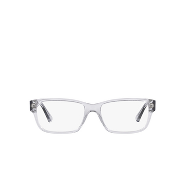 Prada PR 18ZV Eyeglasses u431o1 crystal grey - front view
