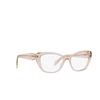 Prada PR 19WV Eyeglasses 15J1O1 crystal geranium - product thumbnail 2/4