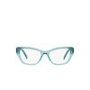 Gafas graduadas Prada PR 19WV 16J1O1 crystal peacock - Miniatura del producto 1/4