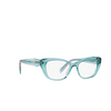 Gafas graduadas Prada PR 19WV 16J1O1 crystal peacock - Miniatura del producto 2/4