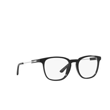 Prada PR 19ZV Eyeglasses 1AB1O1 black - three-quarters view