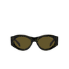 Prada PR 20ZS Sunglasses 19D01T black yellow marble - product thumbnail 1/4