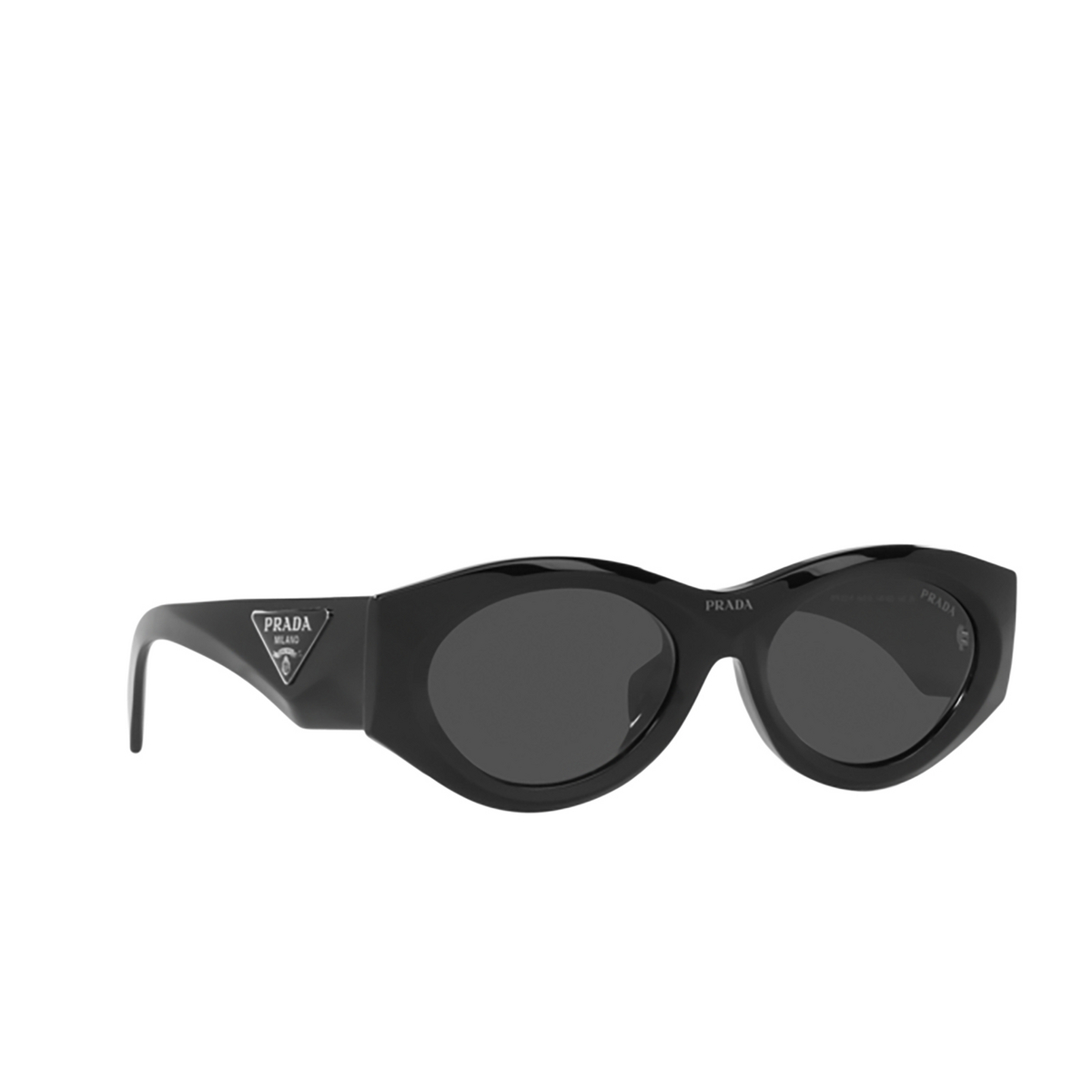 Prada PR 20ZS Sunglasses 1AB5S0 Black - three-quarters view