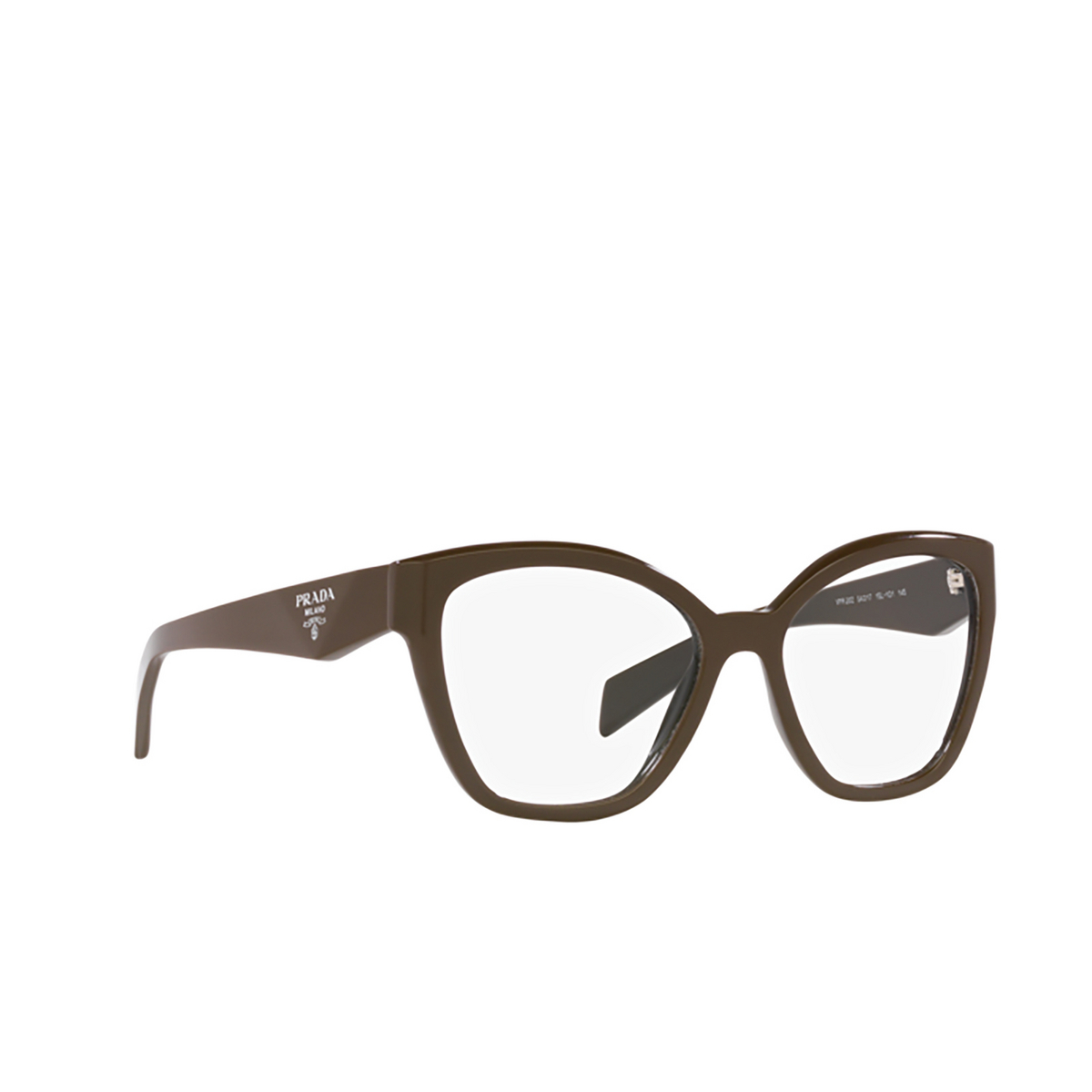 Prada PR 20ZV Eyeglasses 15L1O1 Loden - three-quarters view