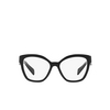 Prada PR 20ZV Eyeglasses 16K1O1 black - product thumbnail 1/4