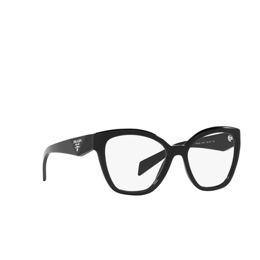 Prada PR 20ZV Korrektionsbrillen 16k1o1 black - Dreiviertelansicht