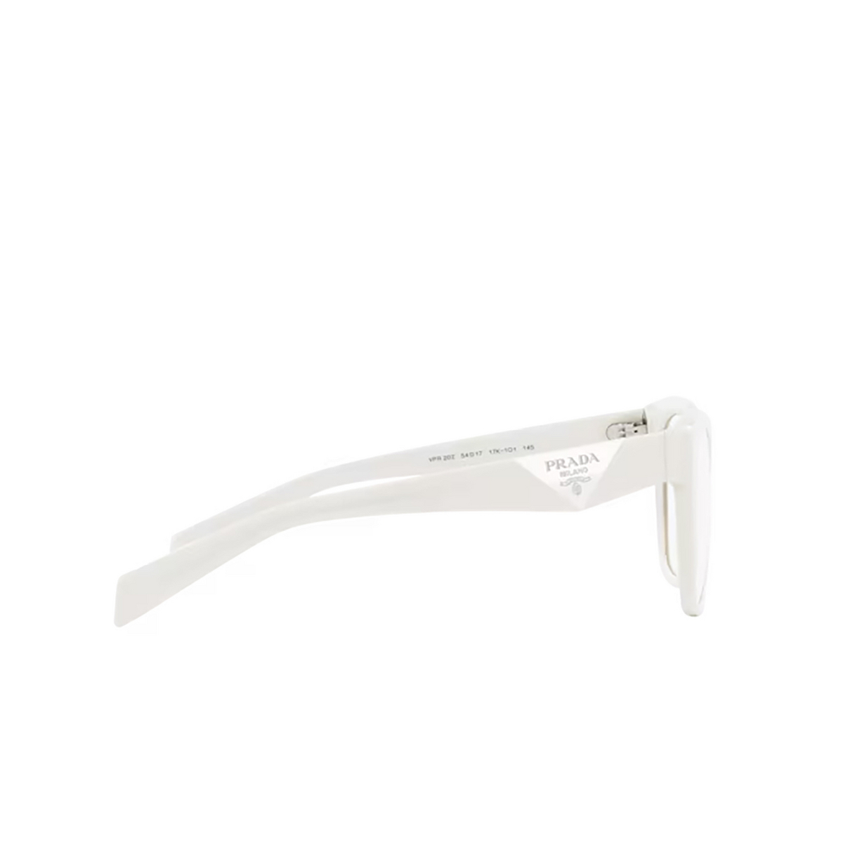 Prada PR 20ZV Eyeglasses 17K1O1 Black / White - 3/4
