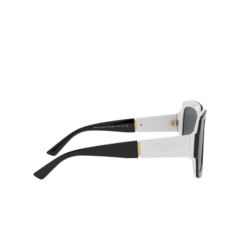 Prada PR 21XS Sunglasses YC45S0 black / white - 3/4