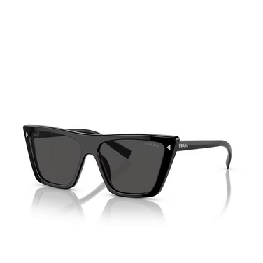 Prada PR 21ZS Sunglasses 1AB5S0 black - three-quarters view
