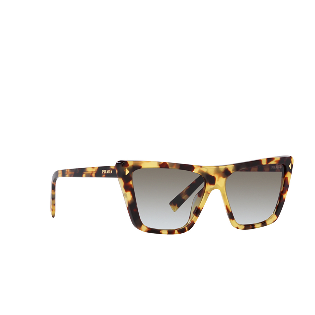 Prada PR 21ZS Sunglasses 7S00A7 Medium Tortoise - three-quarters view