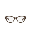 Prada PR 21ZV Eyeglasses 15L1O1 loden - product thumbnail 1/4