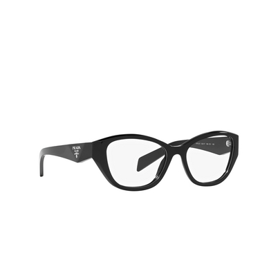 Prada PR 21ZV Korrektionsbrillen 16k1o1 black - Dreiviertelansicht