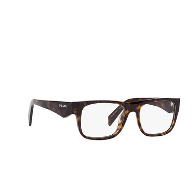 Prada PR 22ZV Korrektionsbrillen 19j1o1 loden / black - Dreiviertelansicht