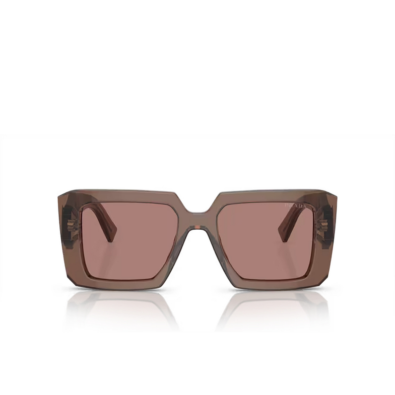 Prada PR 23YS Sunglasses 17O60B brown transparent - 1/4