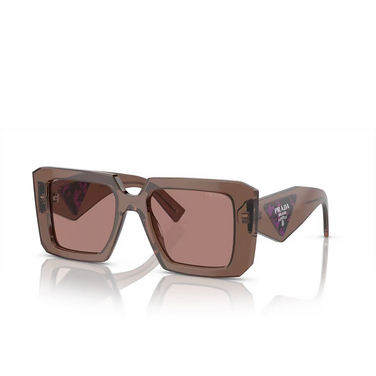 Prada PR 23YS Sunglasses 17o60b brown transparent - three-quarters view