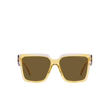 Prada PR 24ZS Sunglasses 14i01t ocher / crystal grey - front view