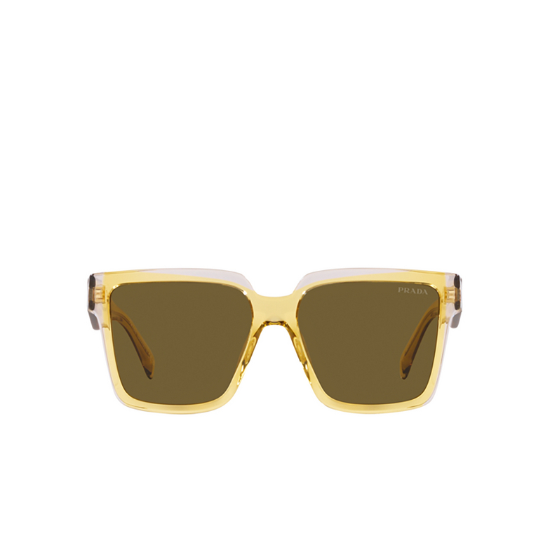 Prada PR 24ZS Sunglasses 14I01T ocher / crystal grey - 1/4