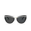 Prada PR 25XS Sunglasses YC45S0 black / white / black - product thumbnail 1/4