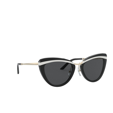 Prada PR 25XS Sunglasses YC45S0 black / white / black - three-quarters view