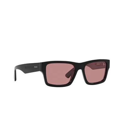 Prada PR 25ZS Sunglasses 1ab05z black - three-quarters view