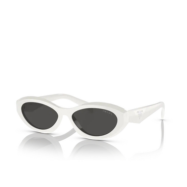 Prada PR 26ZS Sunglasses 17K08Z black / talc - three-quarters view