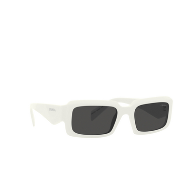 Prada PR 27ZS Sunglasses 17k08z black / talc - three-quarters view