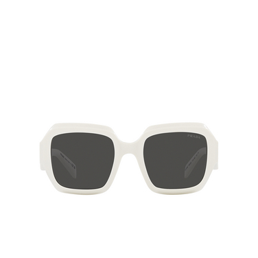 Prada PR 28ZS Sunglasses 17k08z black / talc - front view