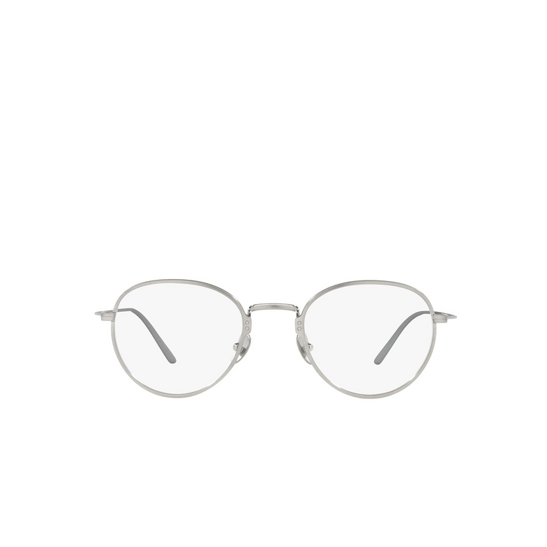 Prada PR 50YV Eyeglasses 05Q1O1 satin titanium - 1/4