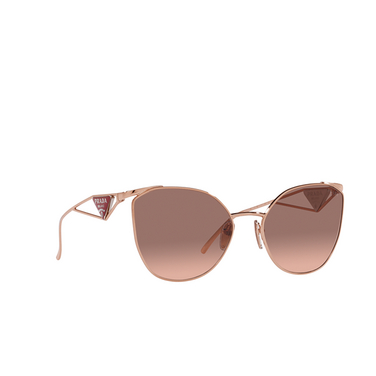 Prada PR 50ZS Sunglasses svf0a5 pink gold - three-quarters view