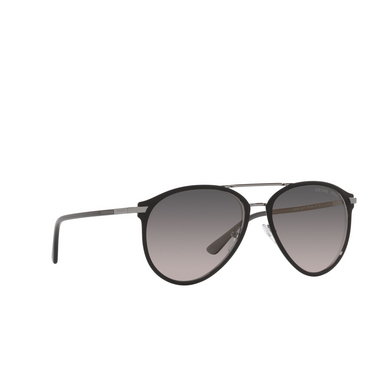 Prada PR 51WS Sunglasses 02G09G matte black / gunmetal - three-quarters view