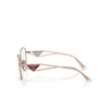 Prada PR 52ZV Korrektionsbrillen ZVF1O1 pink gold - Produkt-Miniaturansicht 3/4