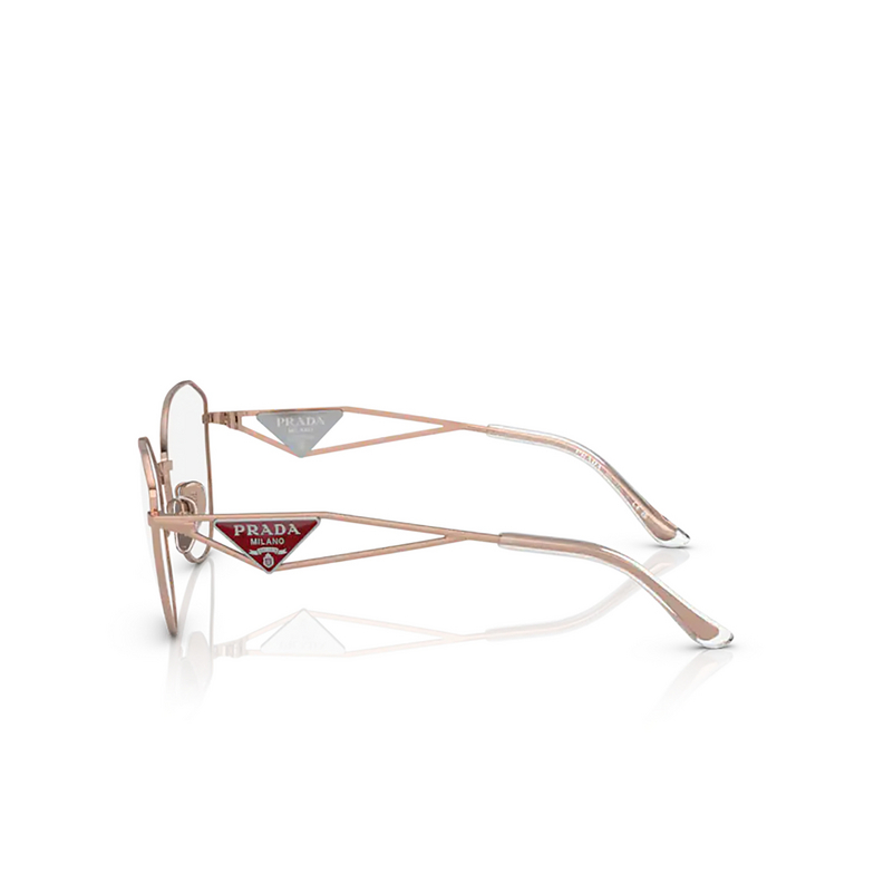 Prada PR 52ZV Eyeglasses ZVF1O1 pink gold - 3/4