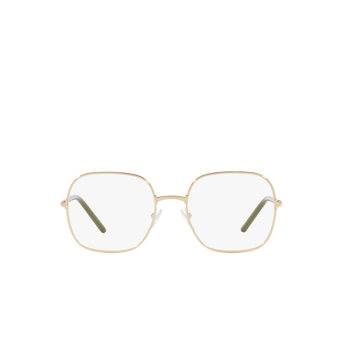 Prada PR 56WV Eyeglasses ZVN1O1 Pale Gold - front view