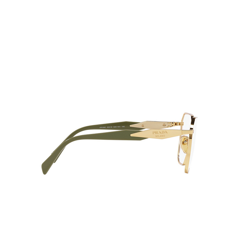 Prada PR 56ZV Eyeglasses 5AK1O1 gold - 3/4